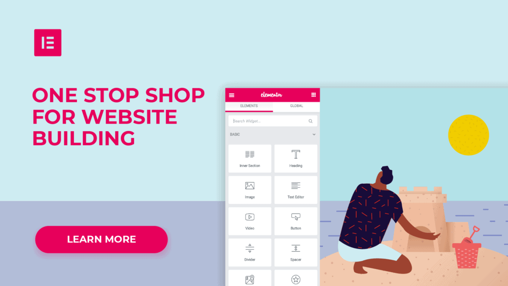 Design a Beautiful Landing page for WordPress site using Elementor WordPress Plugin