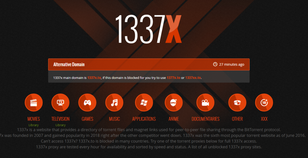 1337x top rated website to download movie or free