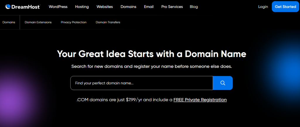 Dreamhost-Best Domain Name Registrar