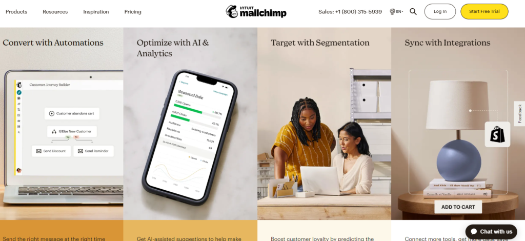 Mailchimp  Best free website for digital marketers