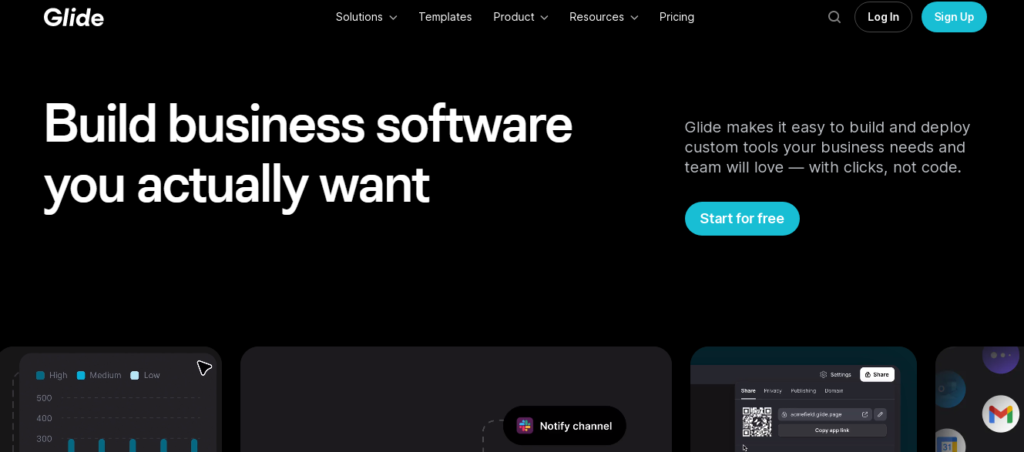 Glide Best A.I Tool for small business