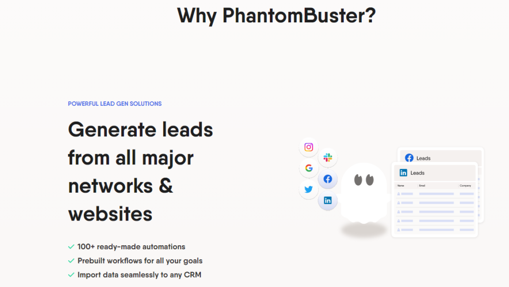 Phantom Buster-Best Chrome Extension for WorkFlow Automation