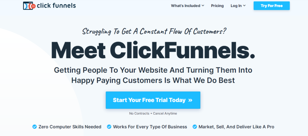 ClickFunnels-Best Landing  Page Generator